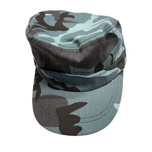 ABELA Military Hat in Blue Grey Camo